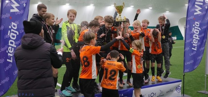 U13 futbolisti izcīna zelta medaļas ”Liepāja Winter Cup”